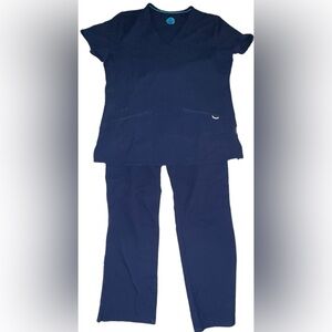 Zavate Women’s Navy Blue Scrub Set